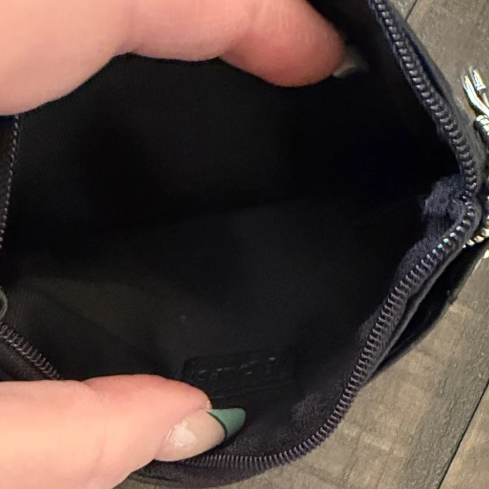 Rolfs Black Wristlet with M Monogram